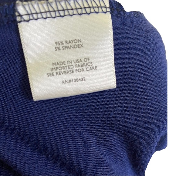 ModCloth Blue V-Neck A-Line Dress - Picture 6 of 7